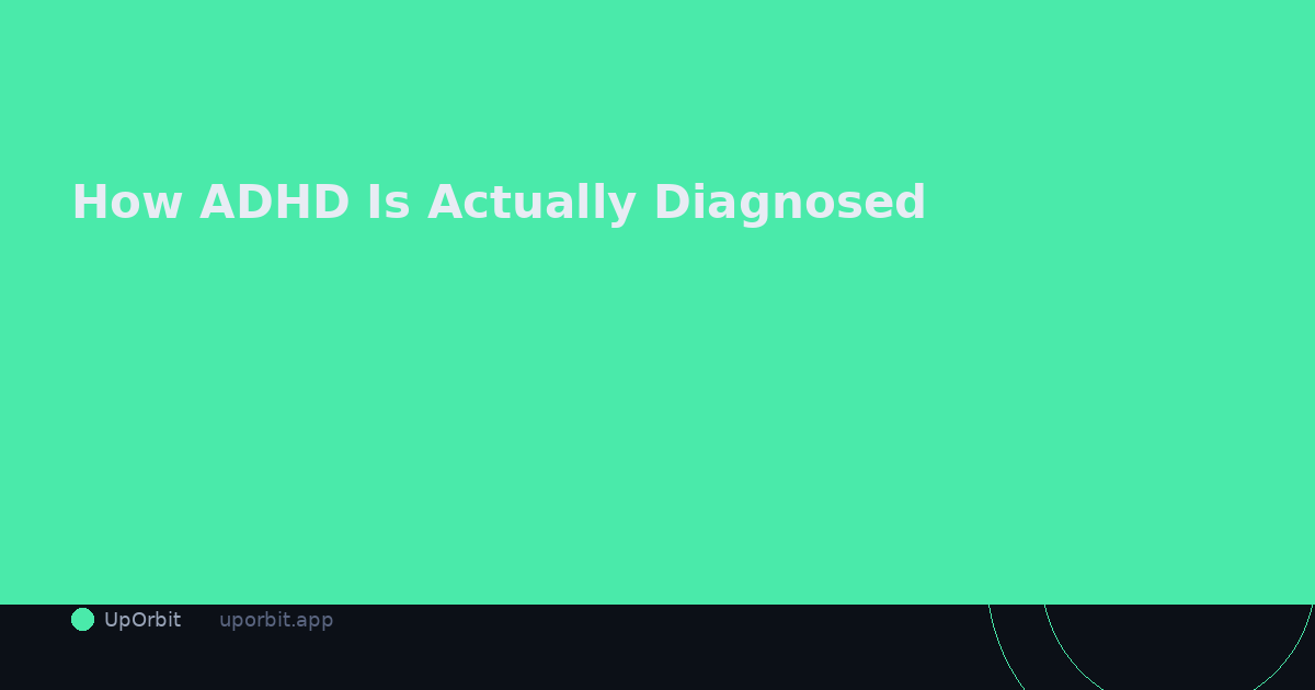 How ADHD Is Actually Diagnosed: The Process, Step by Step